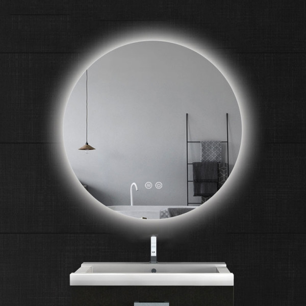 Oglindă Fluminia, Calatrava Ambient, rotundă, cu iluminare LED și dezaburire, diametru 60 cm_18