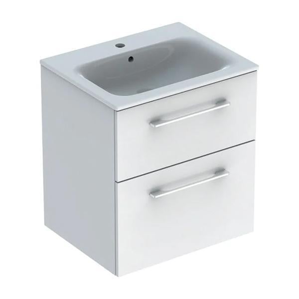 Set mobilier cu lavoar, Geberit, Selnova Square, alb, 60 cm_8