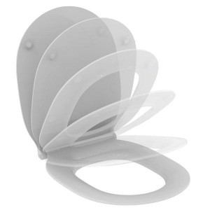 Capac WC Ideal Standard, Connect, subtire soft close, duroplast, alb