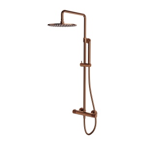 Coloana de dus cu termostat, Omnires CONTOUR, cupru periat_9