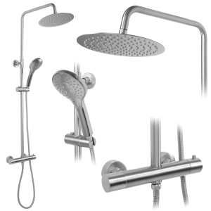 Coloana De Dus Cu Termostat Rea Vincent Nickel Brush Inox_9