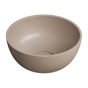 Lavoar pe blat, Omnires SHELL M+, 35 cm, bej mat_22