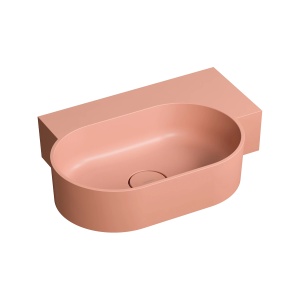 Lavoar suspendat, Omnires OVO M+, dreapta, 55 x 38 cm, coral mat_4