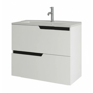 Mobilier pentru lavoar incastrat Fluminia, Bari, 60 cm, alb mat_10