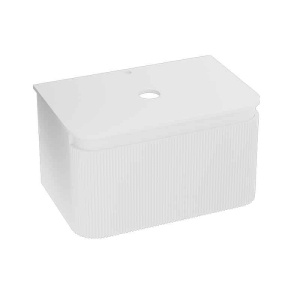 Mobilier suspendat pentru lavoar, Spectrum, Milena 80, riflat alb mat_19