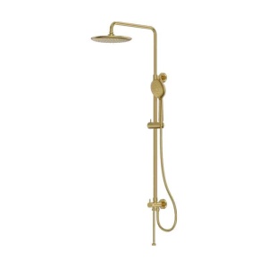 Set de dus LaVita, Verdi, cu pălărie rotundă, bară și furtun, 5 jeturi, brushed gold_3