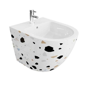 Bideu suspendat Spectrum, Trendi Stone, cu fixare ascunsă, 36.5 x 49 cm, alb mozaic_2