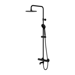 Coloana de cada-dus cu termostat, Omnires Y, negru semi-mat_17