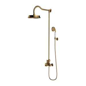 Coloana de dus cu termostat, Omnires ARMANCE, auriu lucios_12
