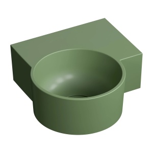 Lavoar suspendat, Omnires OVO M+, dreapta, 33 x 34 cm, verde mat_20