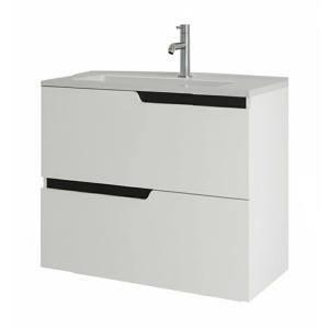 Mobilier pentru lavoar incastrat Fluminia, Bari, 60 cm, alb mat_6