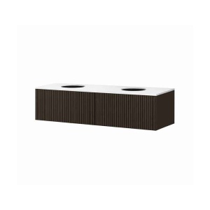 Mobilier suspendat Kolpasan, Orphia 140, riflat, cu blat din Kerrock, 2 sertare, graphite black_2
