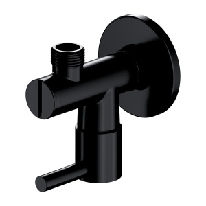 Robinet colțar, Omnires, negru semi-mat_16
