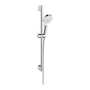 Set de duș, Hansgrohe Crometta Vario EcoSmart, cu bară 65 cm, alb-crom_2