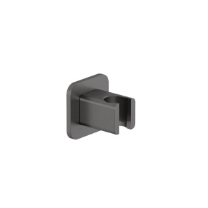 Suport de duș, Kludi A-Qa, profil patrat, montaj pe perete, gun metal_24