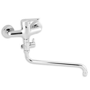 Baterie cada - dus, Ferro, Titania Iris New, pipa mobila, crom_16