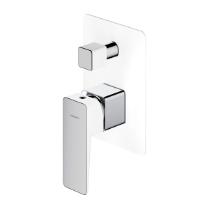 Baterie incastrata pentru dus Omnires Parma Crom cu Alb_6