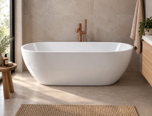 Cada freestanding Aurelia, 170 cm, ovală, alb_3
