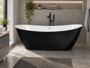 Cada freestanding Zena, 170 cm, negru_13