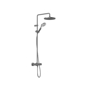 Coloană de duș Kludi Dive X, cu baterie termostatată și pară de duș, gunmetal periat_1