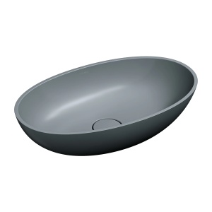 Lavoar pe blat, Omnires SHELL M+ , 60 x 35 cm, gri cenușă mat_4