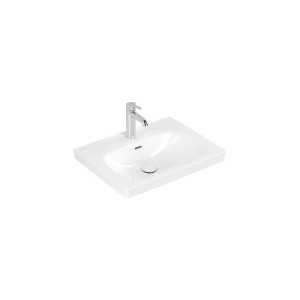 Lavoar suspendat Villeroy & Boch Skyla 60 cm, 60 × 46 cm, cu preaplin, alb alpin_15