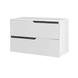 Mobilier cu blat pentru lavoar Fluminia, Bari, 80 cm, alb mat_20