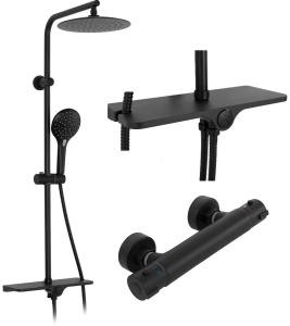 Set De Dus Cu Termostat Rea Mike Black_3