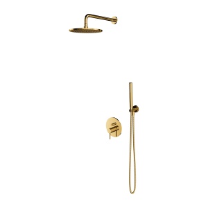 Set de dus incastrat Omnires Y, auriu lucios_9