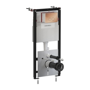 Set rezervor wc incastrat, Omnires STRONGFRAME, clapeta cupru lucios_3