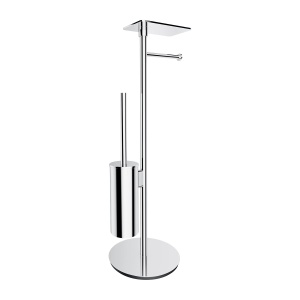 Suport hartie igienica cu perie, Omnires Modern Project, crom lucios_18