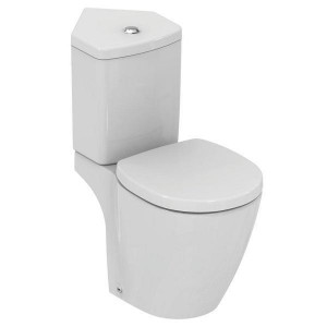 Vas WC Ideal Standard, Connect Space, stativ cu proiectie scurta, alb