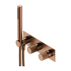 Baterie incastrata pentru dus Omnires Contour cupru periat_7