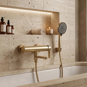 Baterie Pentru Cadă Rea Arcos Brushed Gold_15