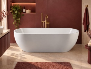 Cada freestanding Aurelia, 180 cm, alb_19