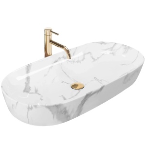 Lavoarul Rea Cleo 81 Shiny Marmo Din Ceramică_21