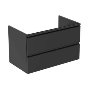 Mobilier pentru lavoar Ideal Standard, Tesi 80 cm, negru mat_24