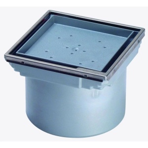 Piesa superioara Kessel, System 100, de montaj faiantabila, margine otel, pentru corp sifon_3