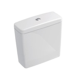 Rezervor monobloc Villeroy & Boch, Architectura, pentru vas WC compact, alb alpin