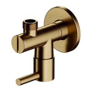 Robinet colțar, Omnires, bronz antic periat_11