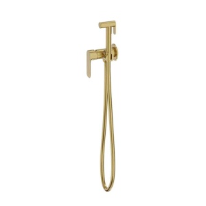 Set de duș igienic LaVita Scala cu baterie încastrată, pară și suport, brushed gold_5