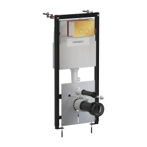 Set rezervor wc incastrat, Omnires STRONGFRAME, clapeta auriu lucios_2