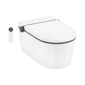 Set vas WC suspendat Hansgrohe LavaPura Element S, AquaHelix Flush, cu funcție de bideu cu telecomandă, alb_20