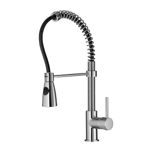 Baterie de bucatarie Omnires X2, crom lucios/negru mat_10