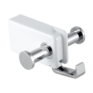 Cuier cu 3 agatori, Ferro, Emotion, alb - crom_24