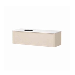 Mobilier suspendat Kolpasan, Orphia 120, cu blat din Kerrock, 1 sertar, light grey_3