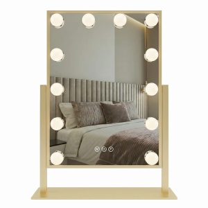 Oglindă Led Rea Hollywood L.gold 30x40_18
