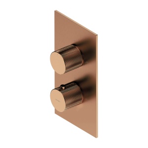 Baterie dus termostatata incastrata Omnires Contour Cupru Periat_1