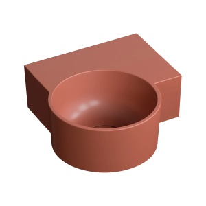 Lavoar suspendat, Omnires OVO M+, dreapta, 33 x 34 cm, teracota mat_17