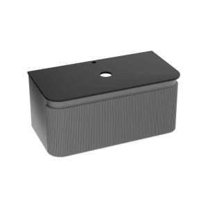 Mobilier pentru lavoar, Spectrum, Milena, 100 cm, riflat, gri mat_20